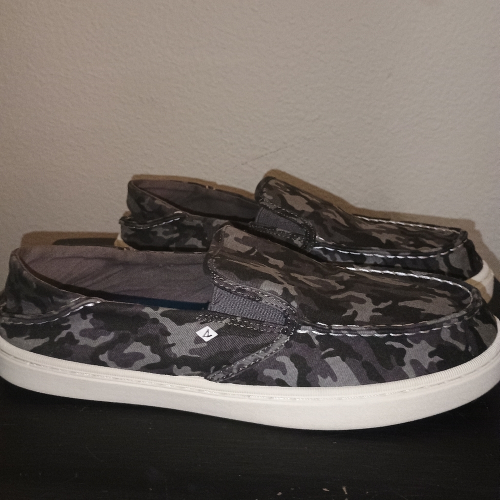 Sperry Salty Grey Camo Slide - Picture 2 of 7